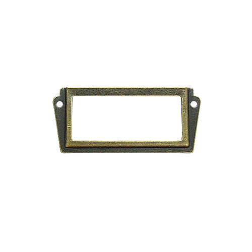 鐵名牌片 小 索引片 孔距 48mm - 青古銅色 HD653BK