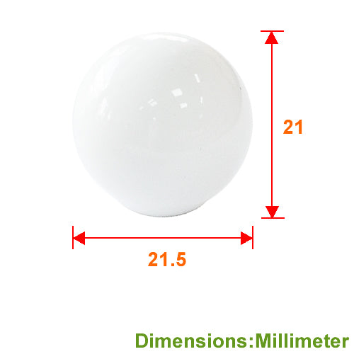 小圓球 白色 Ø 21.5mm 陶瓷把手  HP020WH