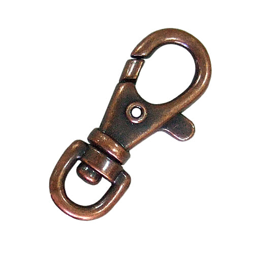 D001 鑰匙扣環 3.7cm鋅勾頭- 紅古銅色 KD001BR