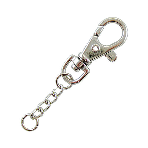 D003 鑰匙扣環+四目鏈 - 鎳色 KD003NI