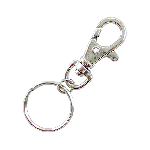 D005 鑰匙扣環+雙圈 - 鎳色 KD005NI