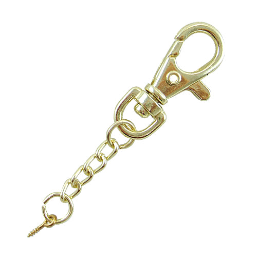D013 鑰匙扣環+四目鏈+羊眼 - 青銅金色 KD013YG