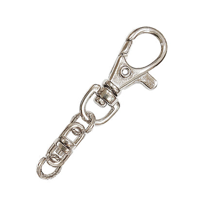 D017 鑰匙扣環+雙轉 - 鎳色 KD017NI