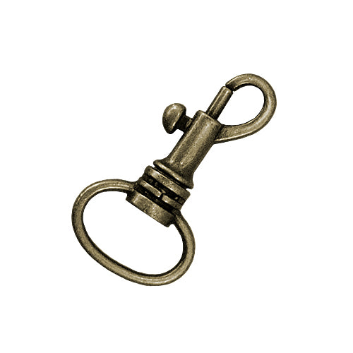 D120 鑰匙扣環 3.8cm鋅勾頭- 青古銅色 KD120BK