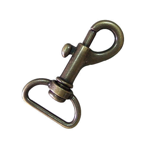 D124 鑰匙扣環 4.3cm- D環鋅勾頭- 青古銅色 KD124BK