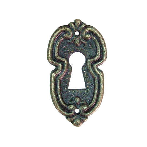 鑰匙孔裝飾片 古典菊- 青古銅色  YY250BK